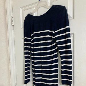 Zara Stripped Dress with Cut Out Back